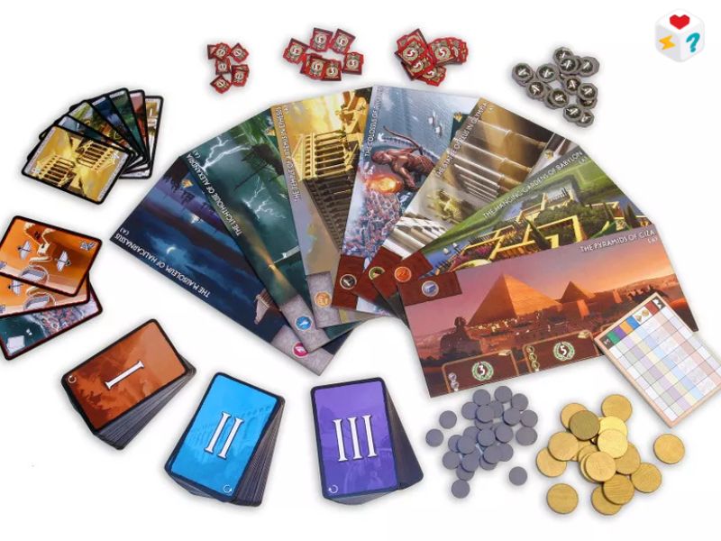 7 Wonders.. اللعبة التي أطاحت بـ "كوتشينة" الكبار وتربعت على عرش ألعاب الطاولة