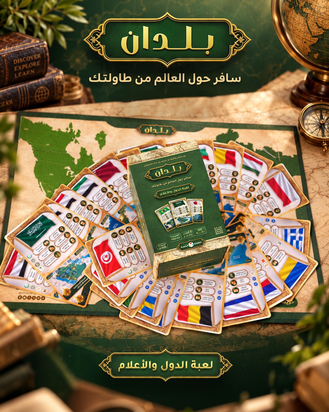 بطاقات الدول والأعلام
